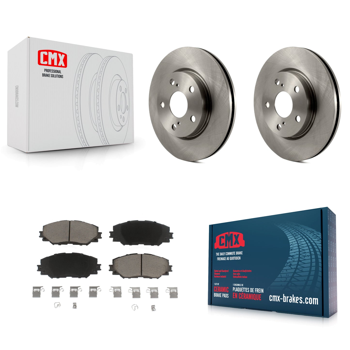 [Avant] Kit de Disque et plaquette (céramique) de frein pour Toyota RAV4 Scion xB Prius V Lexus HS250h K8C-100107