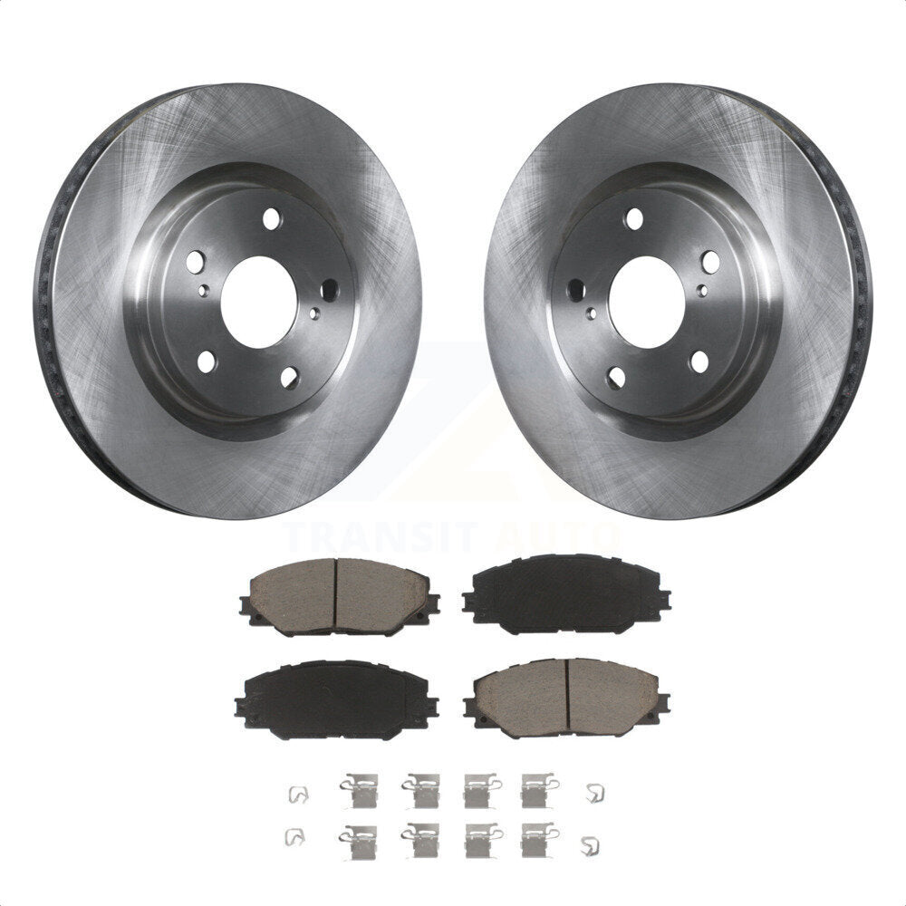 [Avant] Kit de Disque et plaquette (céramique) de frein pour Toyota RAV4 Scion tC Matrix Pontiac Vibe Corolla iM Mirai K8C-100108 par Transit Auto