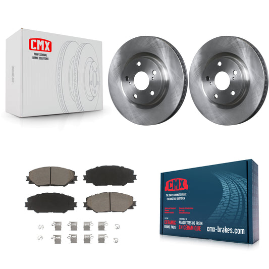 [Avant] Kit de Disque et plaquette (céramique) de frein pour Toyota RAV4 Scion tC Matrix Pontiac Vibe Corolla iM Mirai K8C-100108