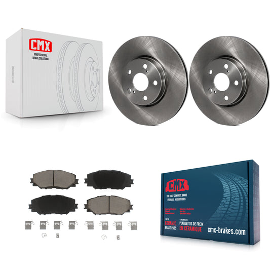 [Avant] Kit de Disque et plaquette (céramique) de frein pour Toyota Corolla Scion xD Matrix Pontiac Vibe K8C-100109