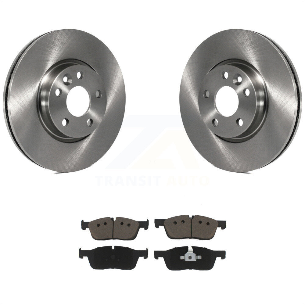 [Avant] Kit de Disque et plaquette (céramique) de frein pour 2016-2017 Land Rover Range Evoque avec 300mm Diameter Rotor K8C-100116 par Transit Auto