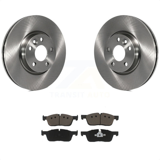 [Avant] Kit de Disque et plaquette (céramique) de frein pour 2016-2017 Land Rover Range Evoque avec 300mm Diameter Rotor K8C-100116 par Transit Auto