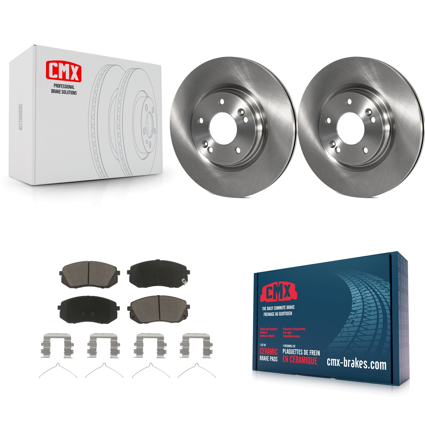 [Avant] Kit de Disque et plaquette (céramique) de frein pour Hyundai Sonata Kia Optima Niro EV Kona Electric K8C-100126