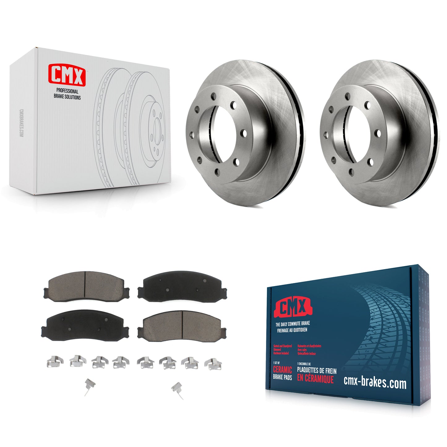 [Avant] Kit de Disque et plaquette (céramique) de frein pour Ford F-250 Super Duty F-350 avec Single Rear Wheels 4WD K8C-100130