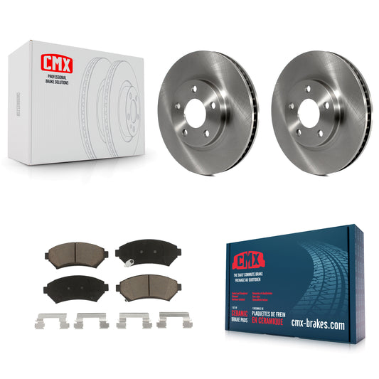 [Avant] Kit de Disque et plaquette (céramique) de frein pour Chevrolet Buick Impala LeSabre Cadillac DeVille Monte Carlo Park Avenue Pontiac Bonneville Oldsmobile Eldorado Aurora Intrigue Riviera K8C-100134
