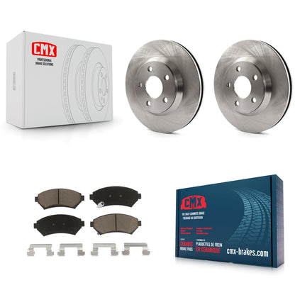 [Avant] Kit de Disque et plaquette (céramique) de frein pour 2005 Chevrolet Impala Buick LeSabre Cadillac DeVille Monte Carlo Pontiac Bonneville Park Avenue K8C-100137