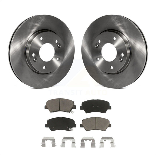 [Avant] Kit de Disque et plaquette (céramique) de frein pour Hyundai Elantra Kia Forte Veloster GT Forte5 Coupe Koup K8C-100144 par Transit Auto