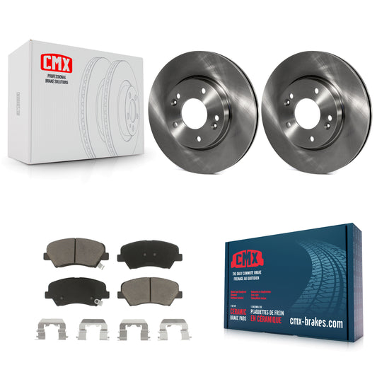 [Avant] Kit de Disque et plaquette (céramique) de frein pour Hyundai Elantra Kia Forte Veloster GT Forte5 Coupe Koup K8C-100144