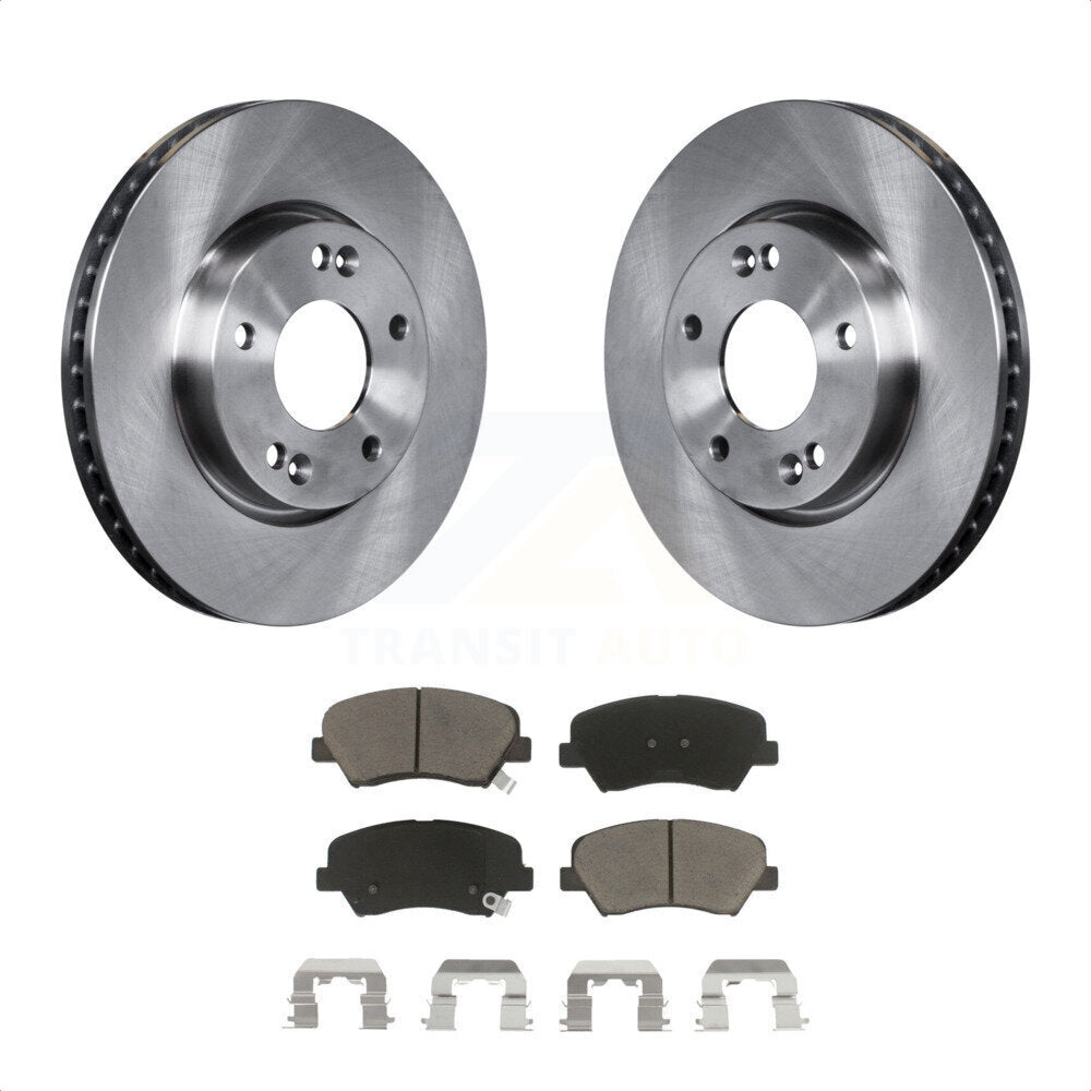 [Avant] Kit de Disque et plaquette (céramique) de frein pour 2014 Kia Forte5 EX K8C-100146 par Transit Auto