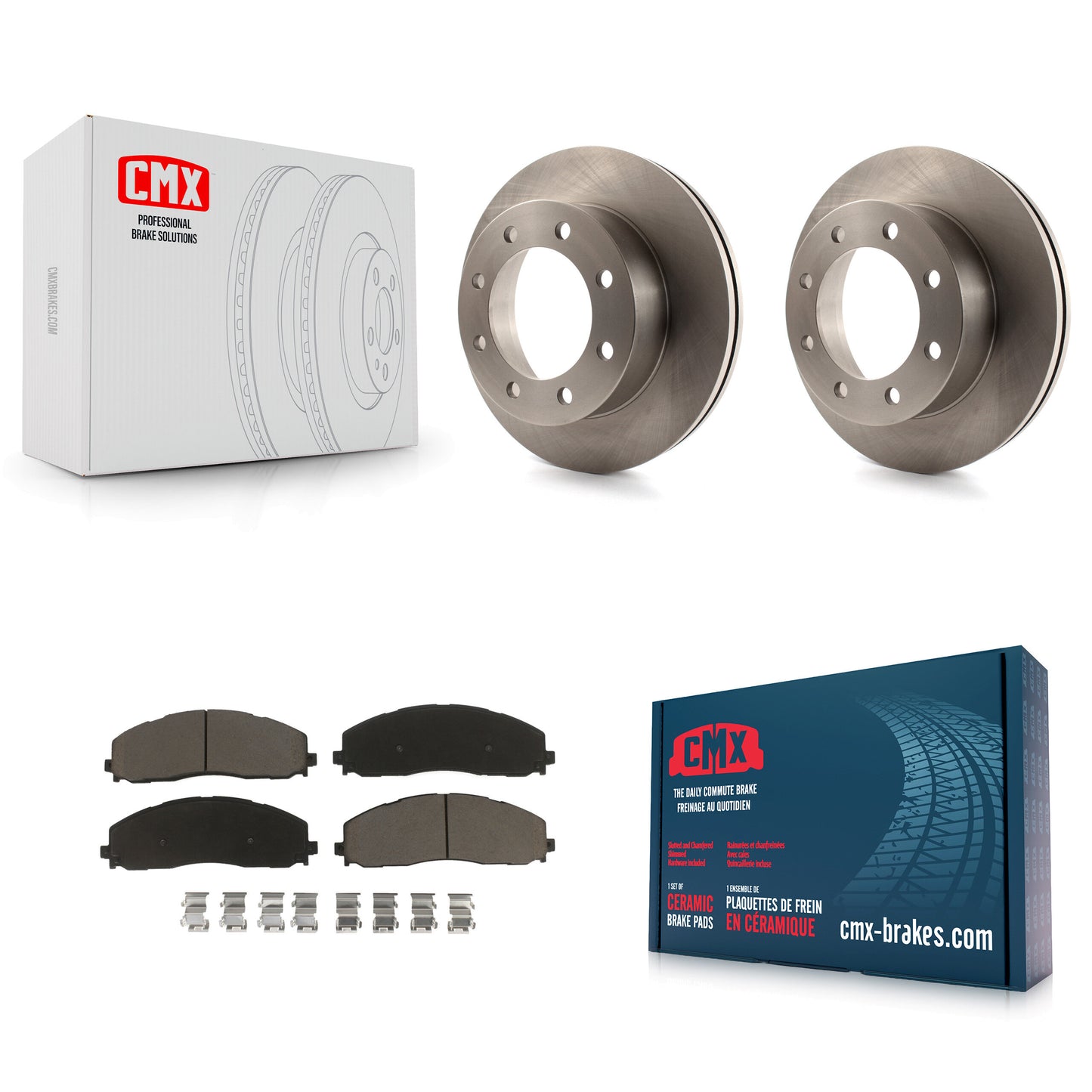 [Avant] Kit de Disque et plaquette (céramique) de frein pour 2013 Ford F-350 Super Duty 4WD avec Dual Rear Wheels K8C-100158