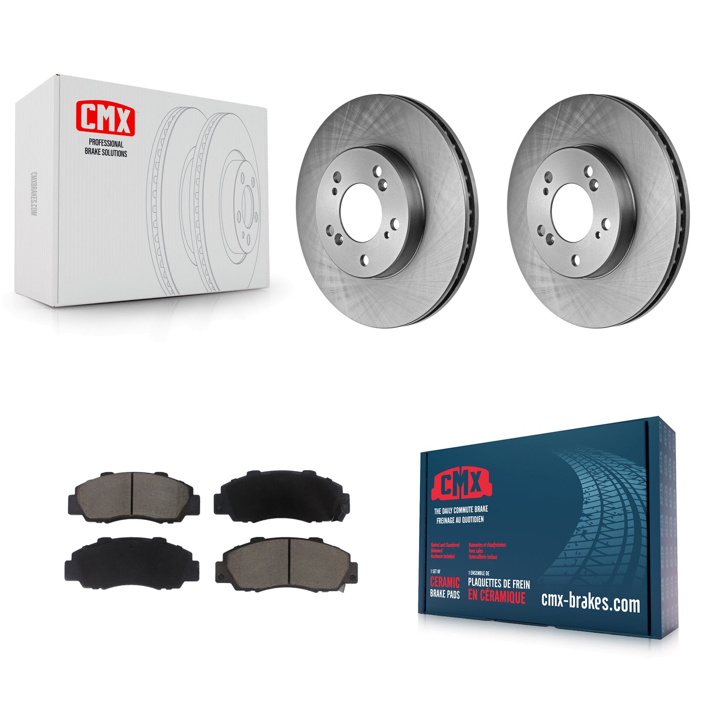 [Avant] Kit de Disque et plaquette (céramique) de frein pour Honda CR-V Acura Integra Prelude Odyssey Legend TL RL Isuzu Oasis K8C-100169