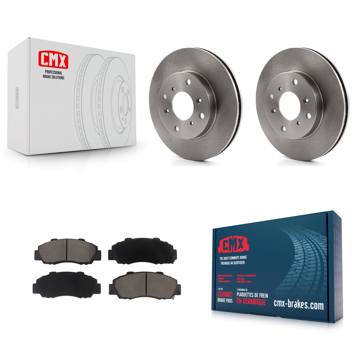 [Avant] Kit de Disque et plaquette (céramique) de frein pour 1993-1994 Honda Prelude VTEC K8C-100172