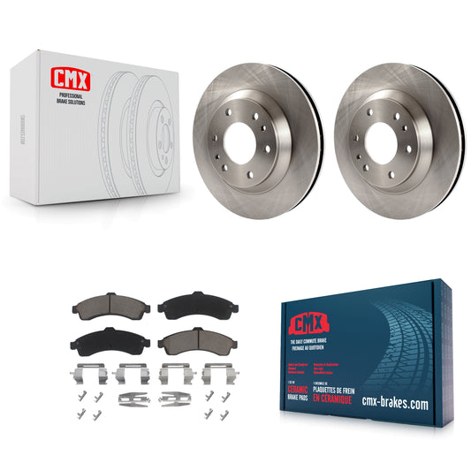[Avant] Kit de Disque et plaquette (céramique) de frein pour Chevrolet Trailblazer GMC Envoy Buick Rainier Oldsmobile Bravada Isuzu Ascender K8C-100195