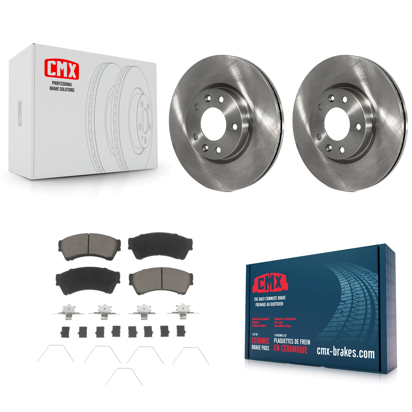 [Avant] Kit de Disque et plaquette (céramique) de frein pour Ford Fusion Mazda 6 Lincoln MKZ Mercury Milan Zephyr K8C-100216