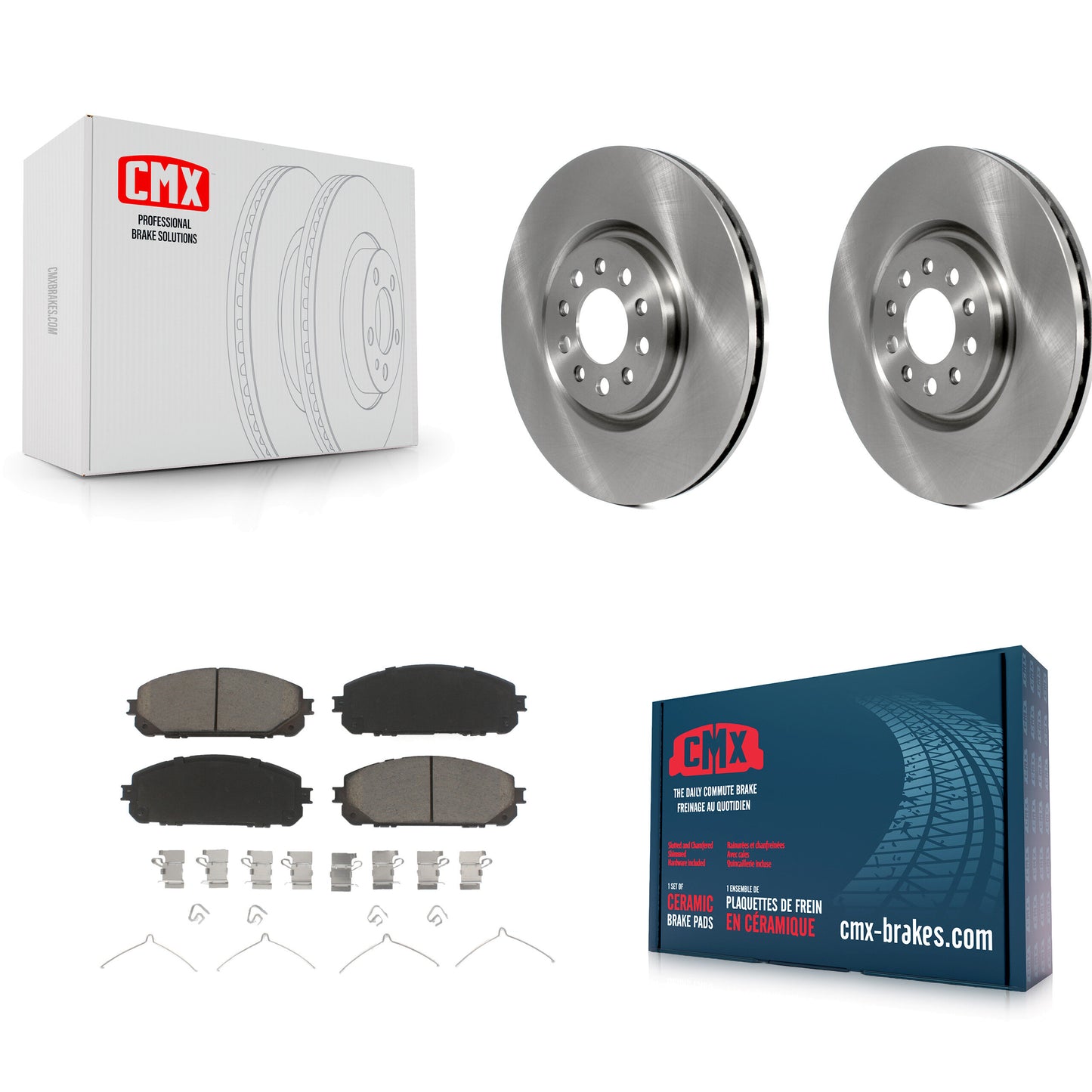 [Avant] Kit de Disque et plaquette (céramique) de frein pour 2014-2021 Jeep Cherokee avec Dual Piston Caliper K8C-100217