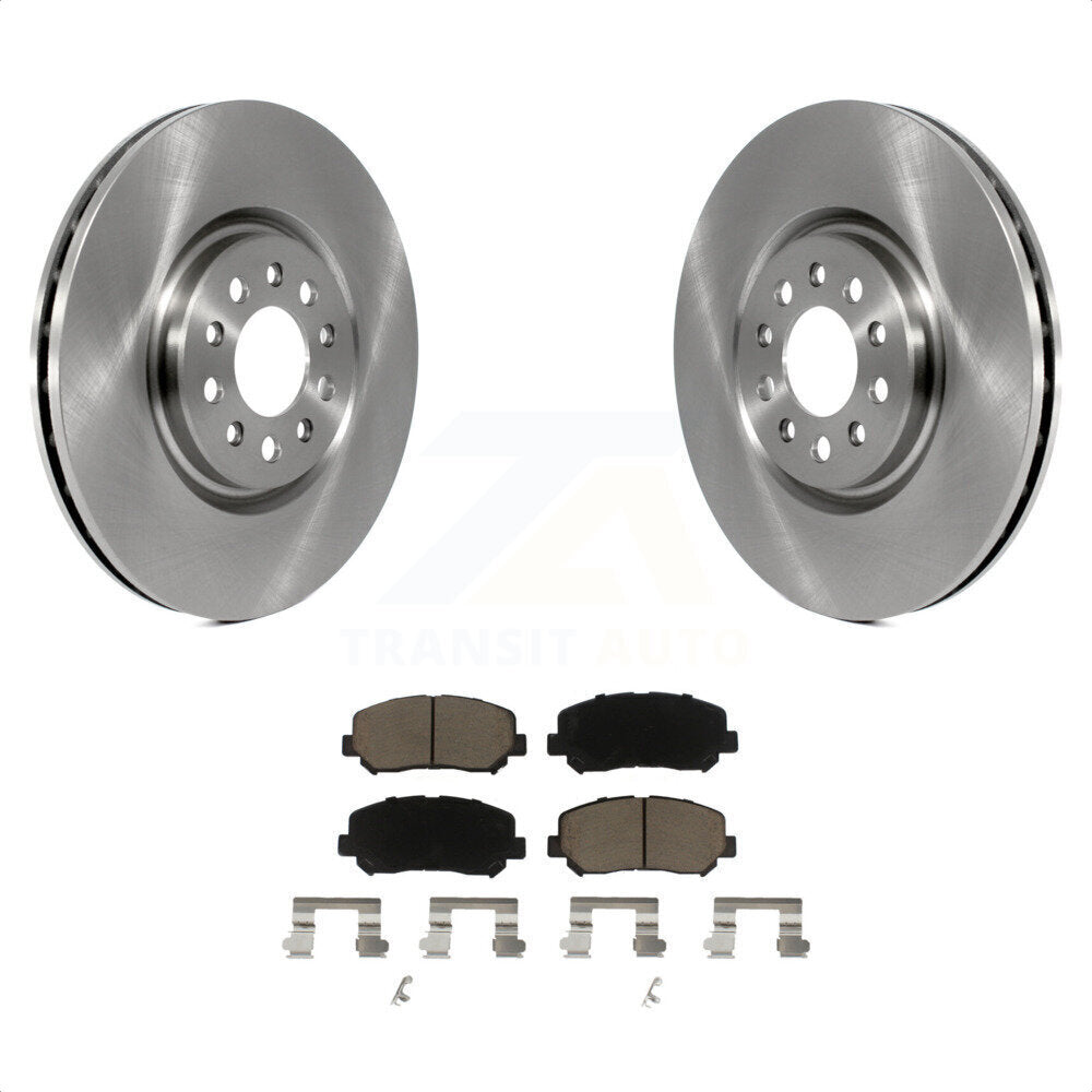 [Avant] Kit de Disque et plaquette (céramique) de frein pour 2014-2017 Jeep Cherokee avec Single Piston Caliper K8C-100219 par Transit Auto