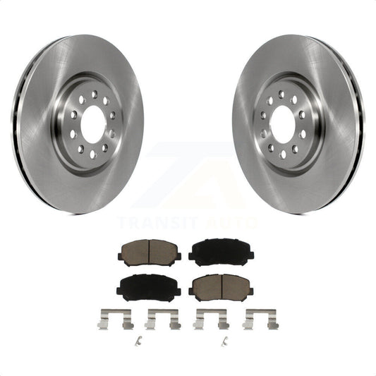 [Avant] Kit de Disque et plaquette (céramique) de frein pour 2014-2017 Jeep Cherokee avec Single Piston Caliper K8C-100219 par Transit Auto