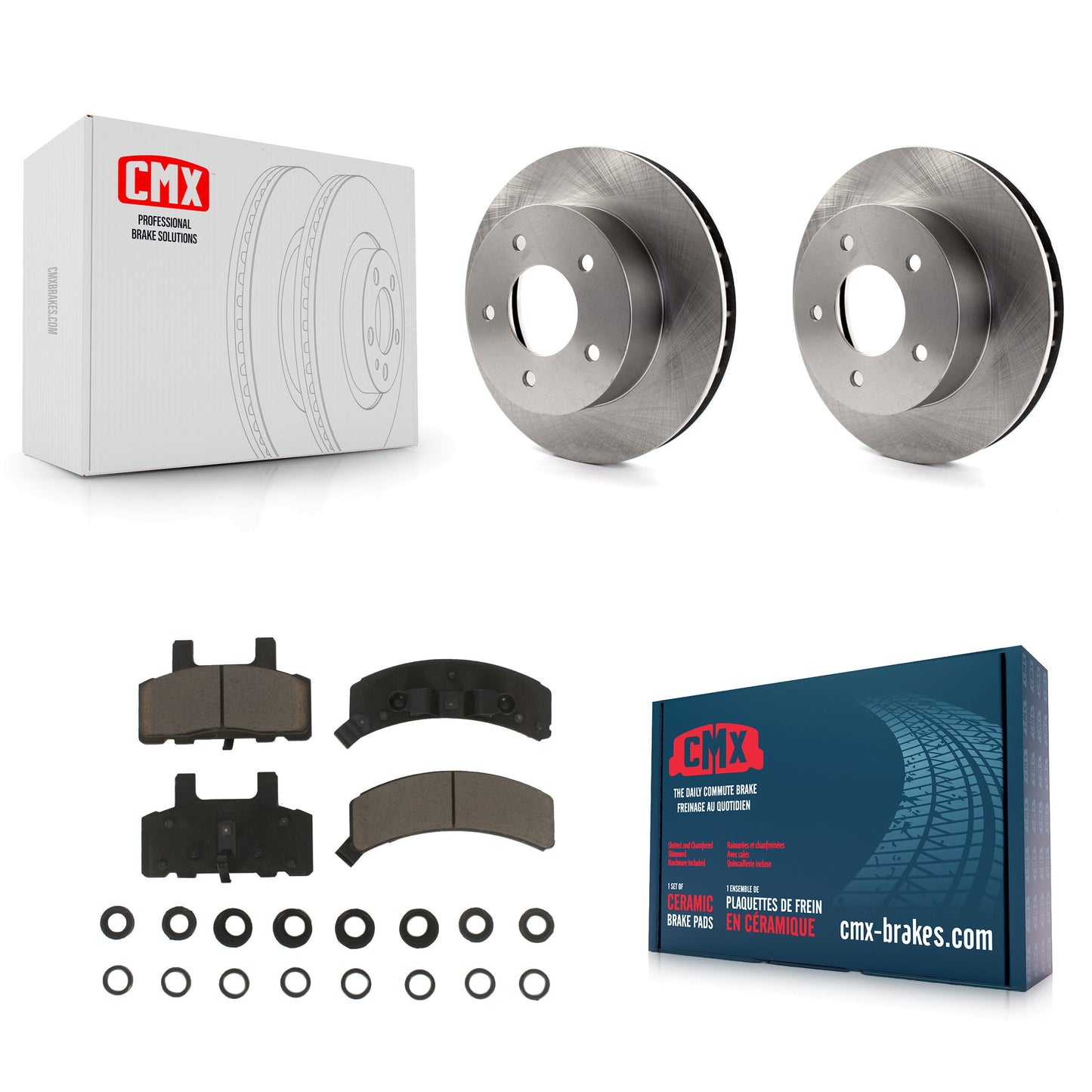 [Avant] Kit de Disque et plaquette (céramique) de frein pour 1990-2002 Chevrolet Astro GMC Safari AWD K8C-100248