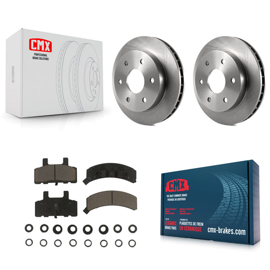 [Avant] Kit de Disque et plaquette (céramique) de frein pour Chevrolet K1500 GMC Tahoe K2500 Suburban Yukon Cadillac Escalade Blazer K8C-100249