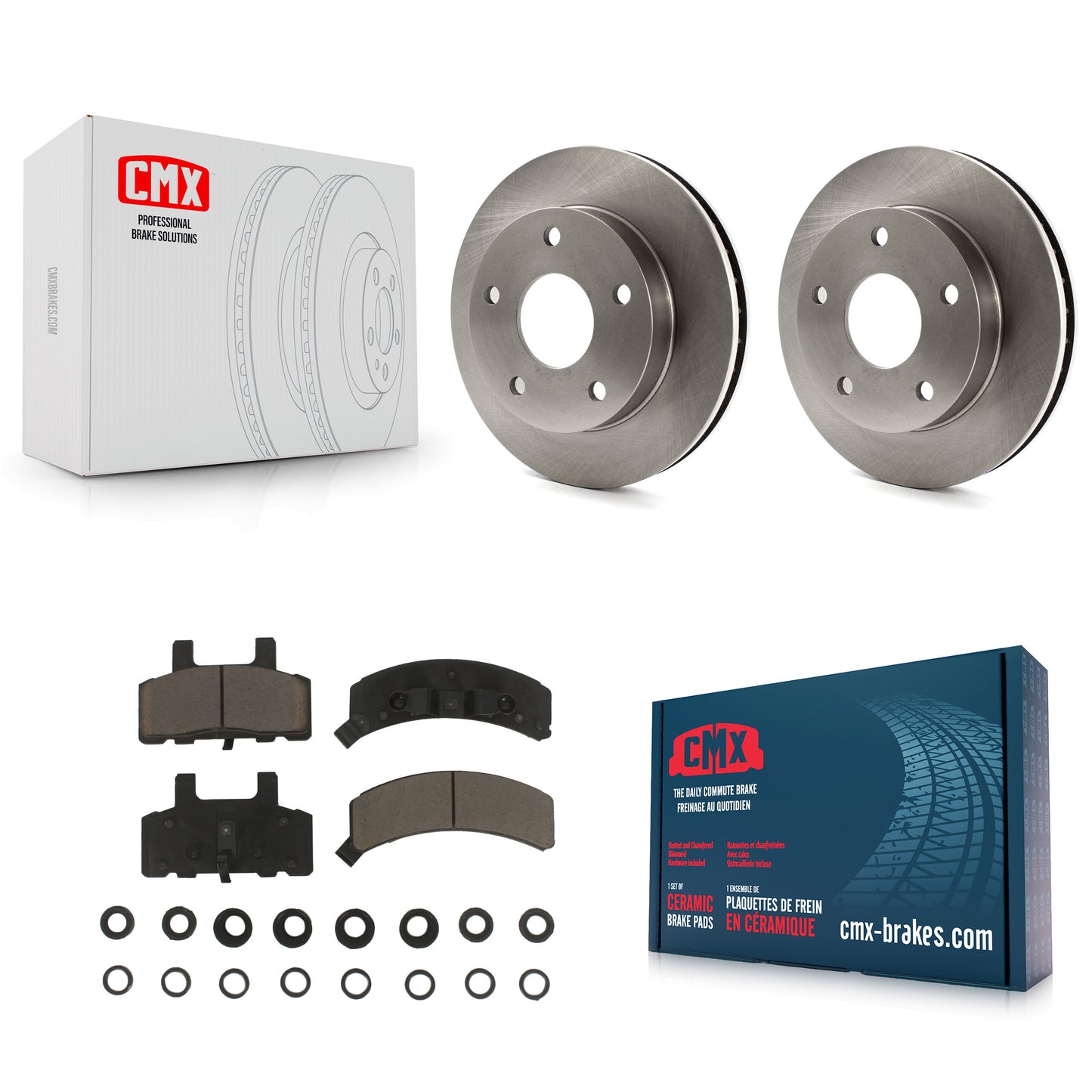 [Avant] Kit de Disque et plaquette (céramique) de frein pour 1994-1999 Dodge Ram 1500 4WD K8C-100253