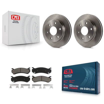 [Avant] Kit de Disque et plaquette (céramique) de frein pour Chevrolet Silverado 1500 GMC Tahoe Sierra Suburban Yukon Avalanche XL Cadillac Classic Escalade Express 2500 Astro ESV EXT Savana Safari K8C-100255