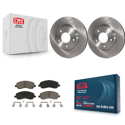 [Avant] Kit de Disque et plaquette (céramique) de frein pour Mitsubishi Chrysler Sebring Dodge Stratus Galant Eclipse Lancer Outlander K8C-100275