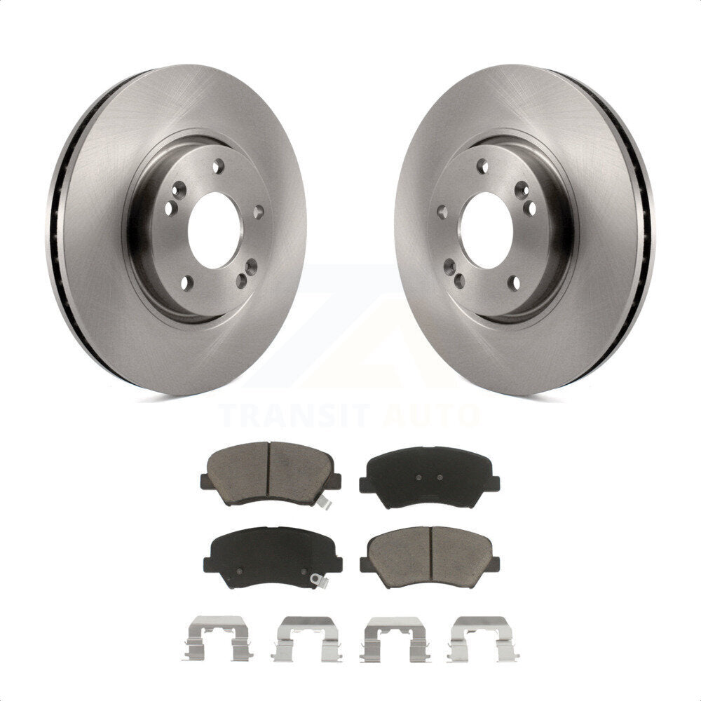 [Avant] Kit de Disque et plaquette (céramique) de frein pour 2015 Hyundai Veloster Tech RE FLEX SE K8C-100279 par Transit Auto