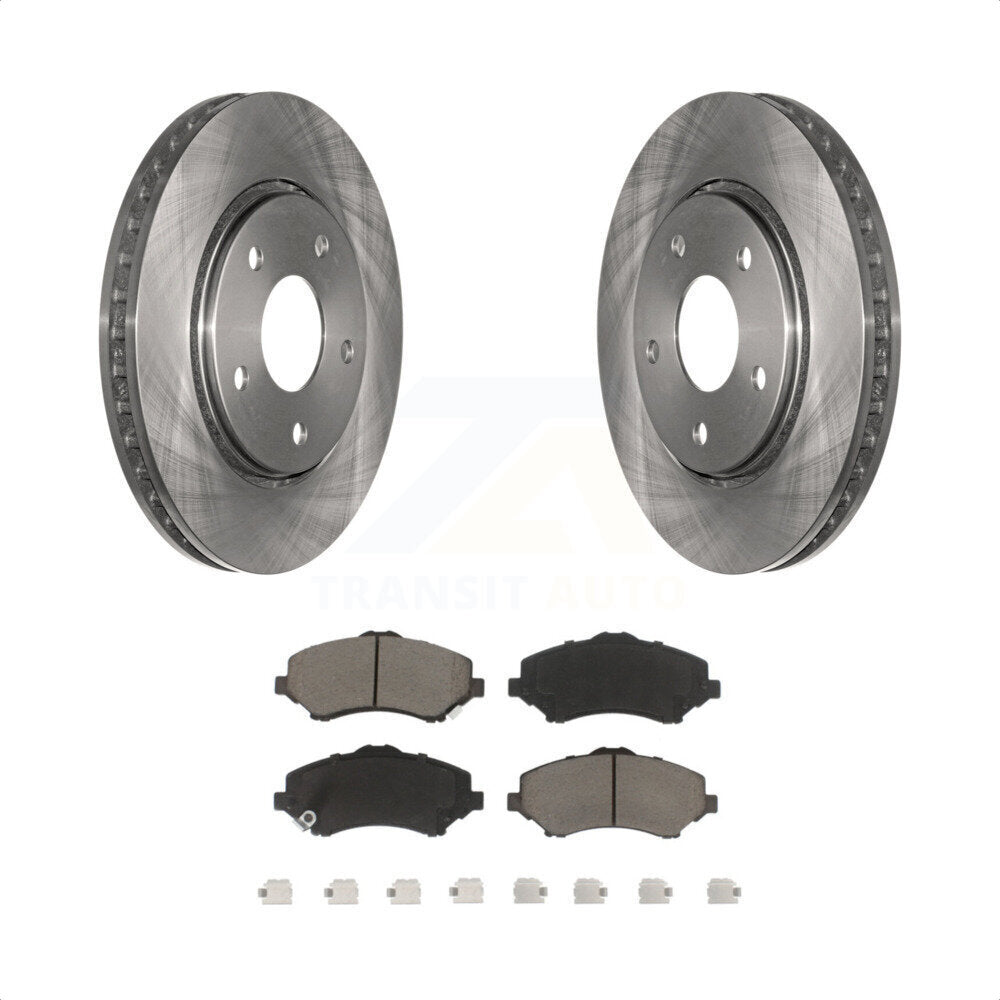 [Avant] Kit de Disque et plaquette (céramique) de frein pour Dodge Grand Caravan Chrysler Town & Country Journey Volkswagen Routan Ram C/V K8C-100284 par Transit Auto