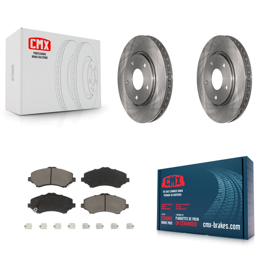 [Avant] Kit de Disque et plaquette (céramique) de frein pour Dodge Grand Caravan Chrysler Town & Country Journey Volkswagen Routan Ram C/V K8C-100284