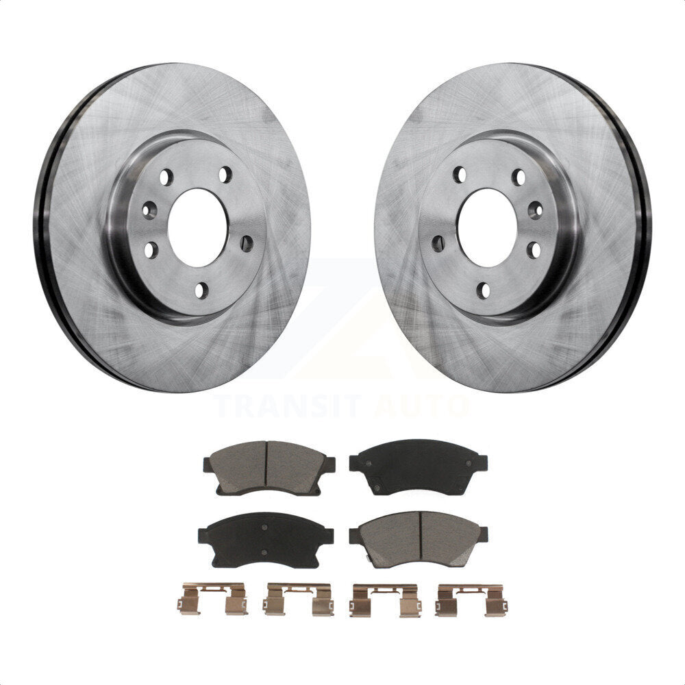 [Avant] Kit de Disque et plaquette (céramique) de frein pour Chevrolet Cruze Buick Verano Volt Orlando K8C-100294 par Transit Auto