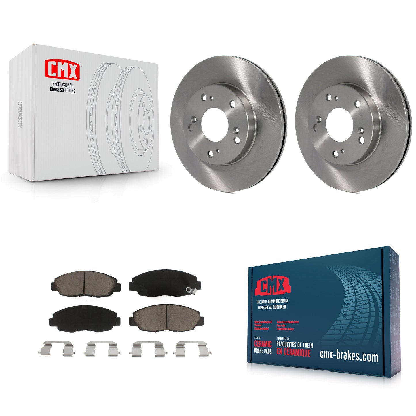 [Avant] Kit de Disque et plaquette (céramique) de frein pour Honda Civic K8C-100311
