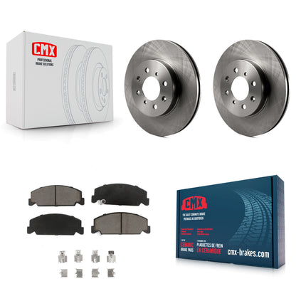 [Avant] Kit de Disque et plaquette (céramique) de frein pour 1997 Honda Civic LX avec 4-Wheel ABS K8C-100315