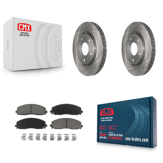 [Avant] Kit de Disque et plaquette (céramique) de frein pour 2017-2018 Dodge Grand Caravan avec Single Piston Caliper K8C-100341