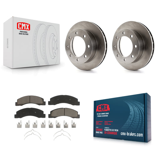 [Avant] Kit de Disque et plaquette (céramique) de frein pour Ford F-250 Super Duty F-350 Excursion 4WD K8C-100361