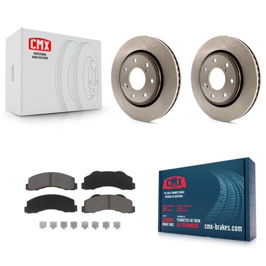 [Avant] Kit de Disque et plaquette (céramique) de frein pour 2010-2014 Ford F-150 avec 7 Lug Wheels K8C-100371