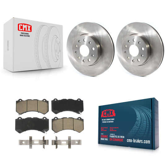 [Avant] Kit de Disque et plaquette (céramique) de frein pour 2019-2020 Chevrolet Camaro LT LS avec 6 Piston Brembo Calipers K8C-100409