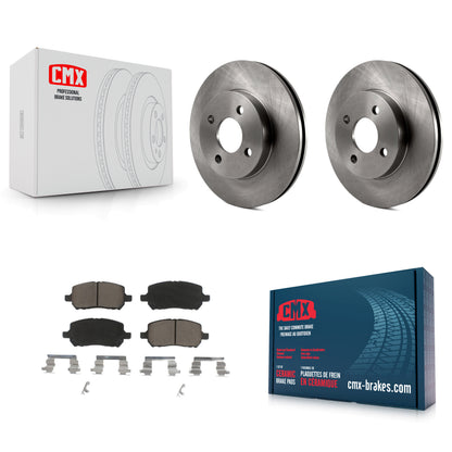[Avant] Kit de Disque et plaquette (céramique) de frein pour Chevrolet Cobalt Saturn Ion Pontiac G5 Pursuit K8C-100456