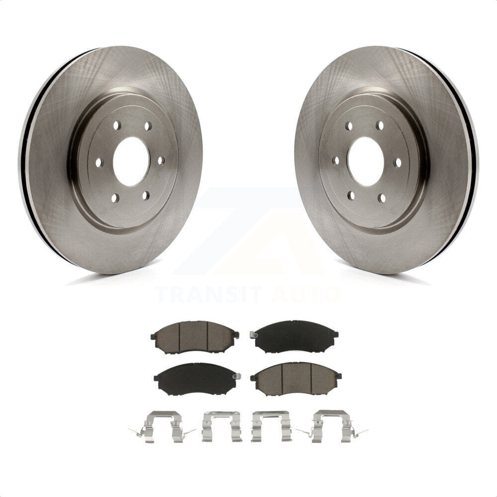 [Avant] Kit de Disque et plaquette (céramique) de frein pour 2008-2012 Nissan Pathfinder 5.6L K8C-100463 par Transit Auto
