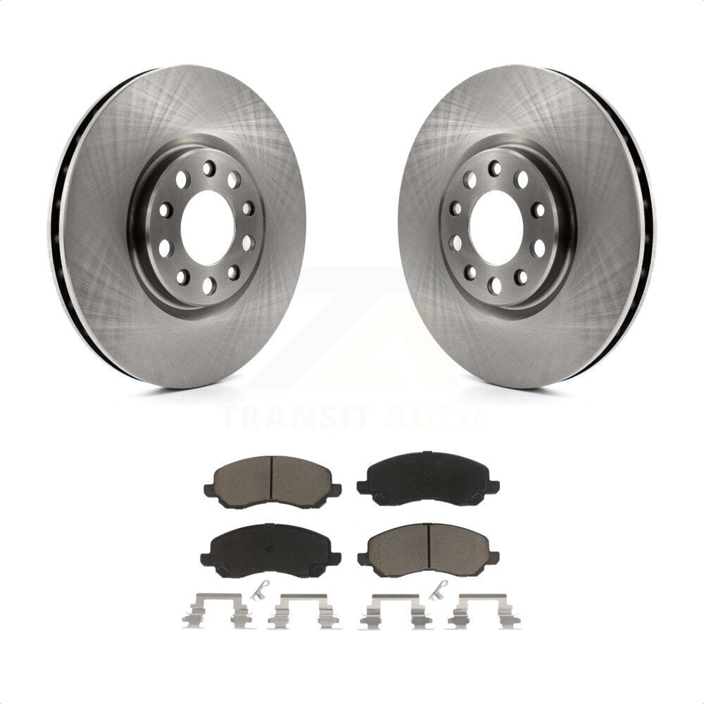 [Avant] Kit de Disque et plaquette (céramique) de frein pour 2017 Jeep Compass avec 305mm Diameter Rotor K8C-100474 par Transit Auto