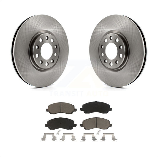 [Avant] Kit de Disque et plaquette (céramique) de frein pour 2017 Jeep Compass avec 305mm Diameter Rotor K8C-100474 par Transit Auto