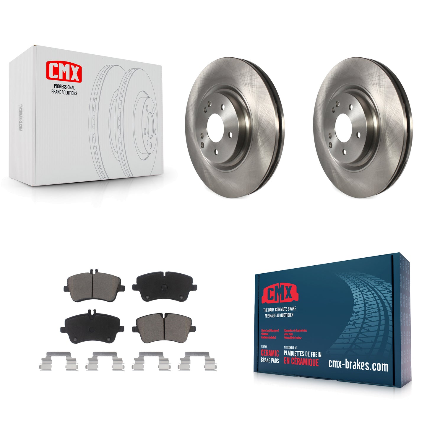 [Avant] Kit de Disque et plaquette (céramique) de frein pour Mercedes-Benz SLK280 C320 avec Sport Package K8C-100478