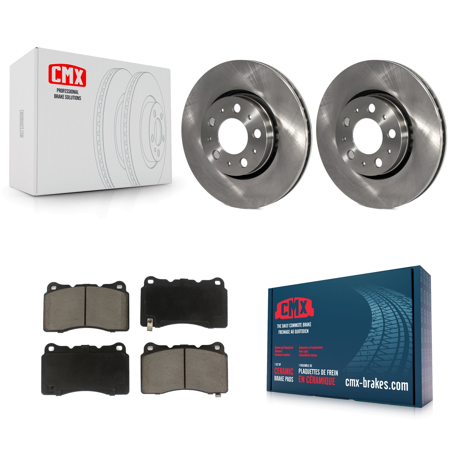 [Avant] Kit de Disque et plaquette (céramique) de frein pour 2005-2007 Volvo V70 R avec 286mm Diameter Rotor K8C-100481