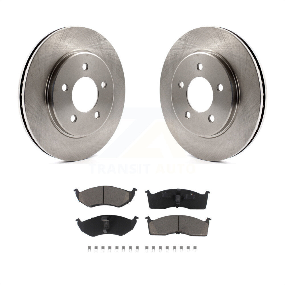 [Avant] Kit de Disque et plaquette (céramique) de frein pour Dodge Grand Caravan Chrysler Plymouth Town & Country Voyager Prowler K8C-100490 par Transit Auto