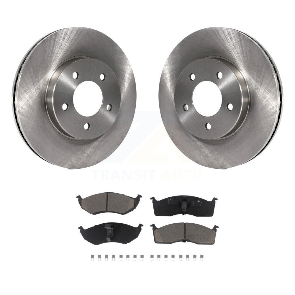 [Avant] Kit de Disque et plaquette (céramique) de frein pour Chrysler Dodge Intrepid 300M Concorde LHS K8C-100492 par Transit Auto