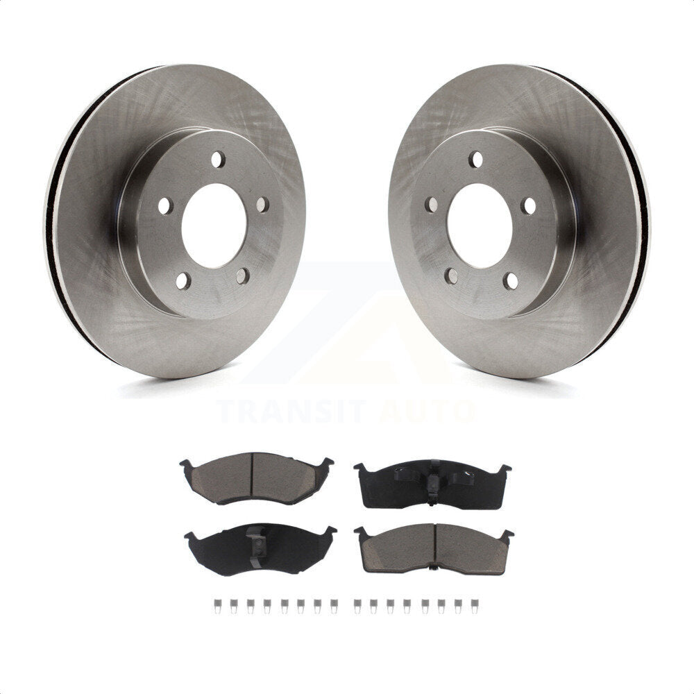 [Avant] Kit de Disque et plaquette (céramique) de frein pour Chrysler Dodge Intrepid Concorde LHS Eagle Vision New Yorker K8C-100493 par Transit Auto