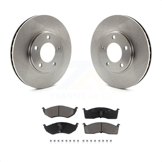 [Avant] Kit de Disque et plaquette (céramique) de frein pour 1996 Dodge Grand Caravan Plymouth Chrysler Town & Country Voyager avec 15" Factory Wheels or 16" K8C-100495 par Transit Auto