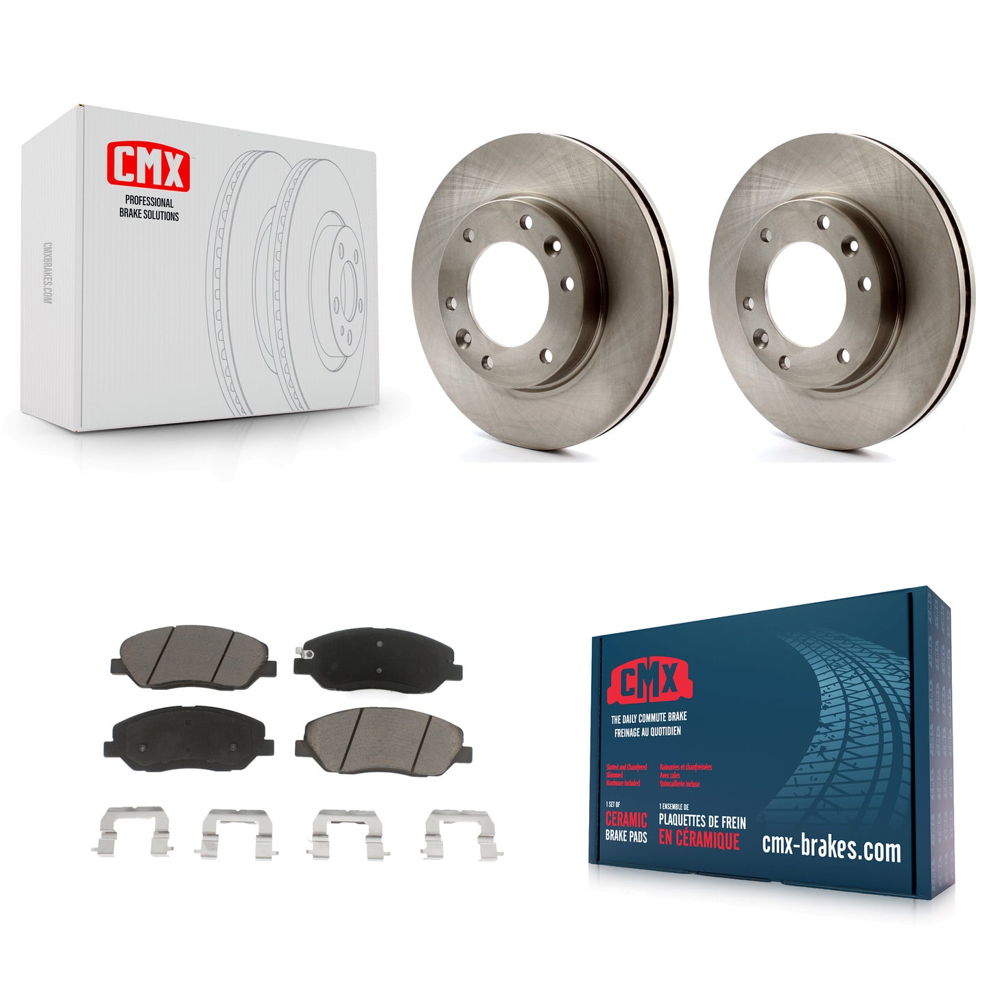 [Avant] Kit de Disque et plaquette (céramique) de frein pour Kia Sedona Hyundai Entourage K8C-100557