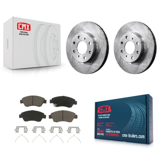 [Avant] Kit de Disque et plaquette (céramique) de frein pour Honda Civic K8C-100573