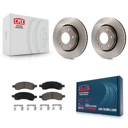 [Avant] Kit de Disque et plaquette (céramique) de frein pour Chevrolet Trailblazer GMC Envoy Buick Rainier Isuzu Ascender K8C-100574
