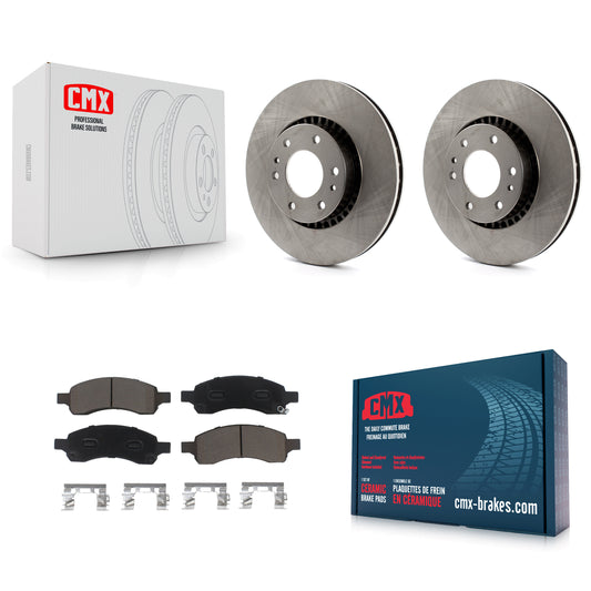 [Avant] Kit de Disque et plaquette (céramique) de frein pour Chevrolet Trailblazer GMC Envoy EXT XL Buick Rainier Saab 9-7x Isuzu Ascender K8C-100576